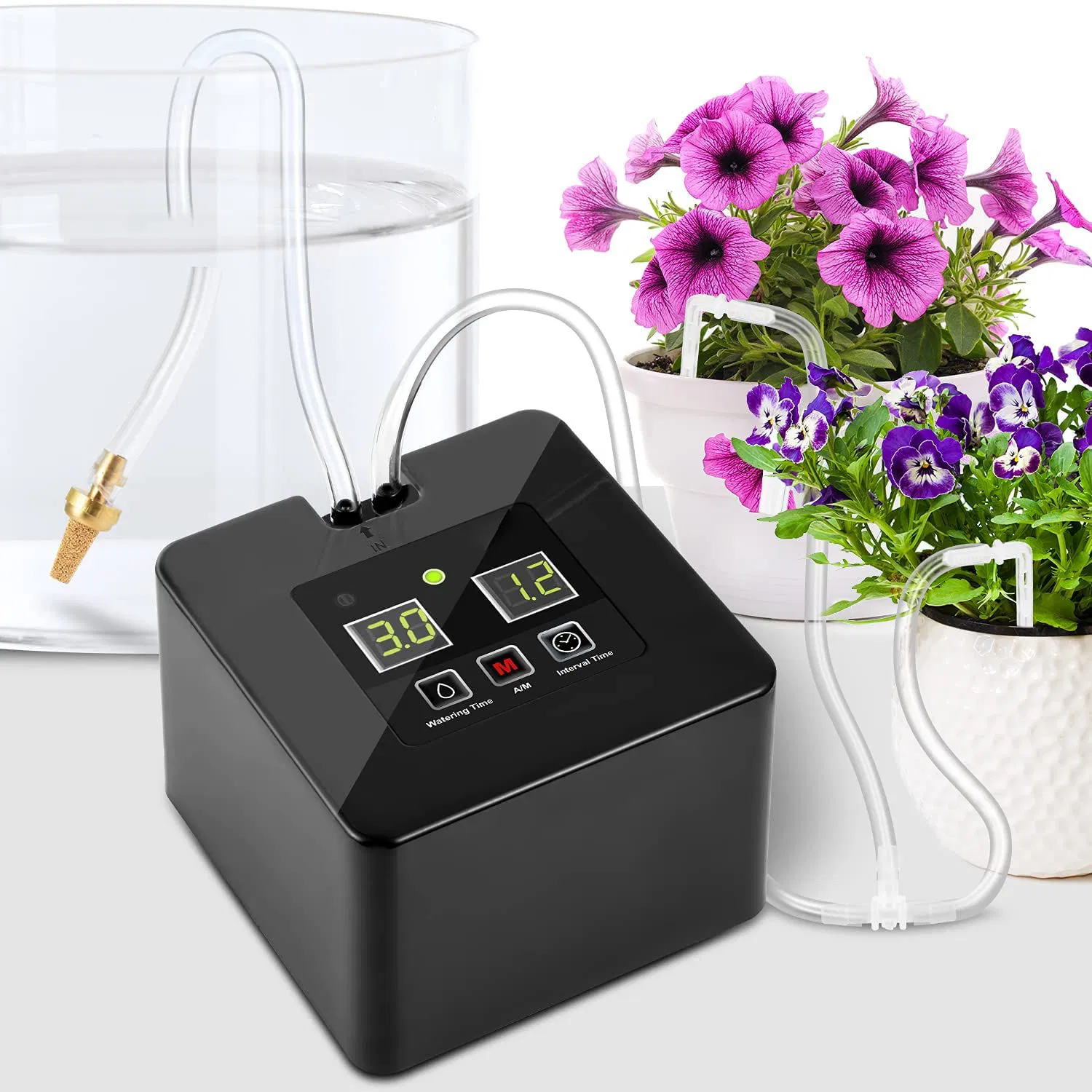 Automatic Programmable Drip Irrigation Kit Water Timer Device Auto Self Watering System for Indoor Potted Plant