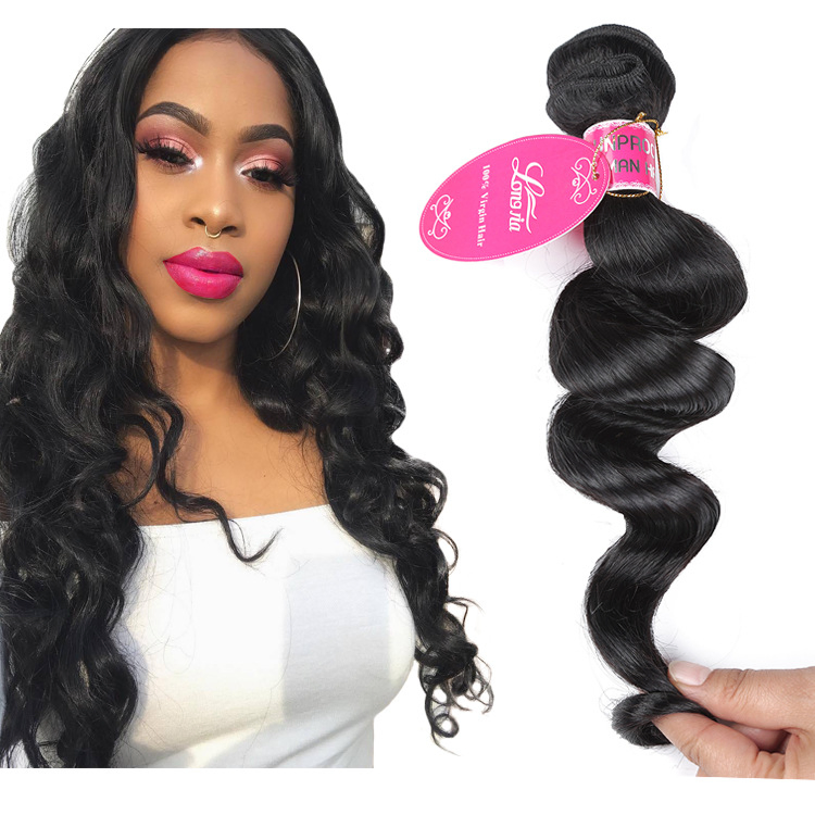 Natural Colour Straight No Shedding Human Hair Bundles Hair Extension