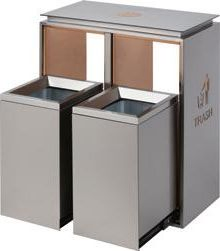 Stainless Steel Garbage Bin with Motion Sensor Lid