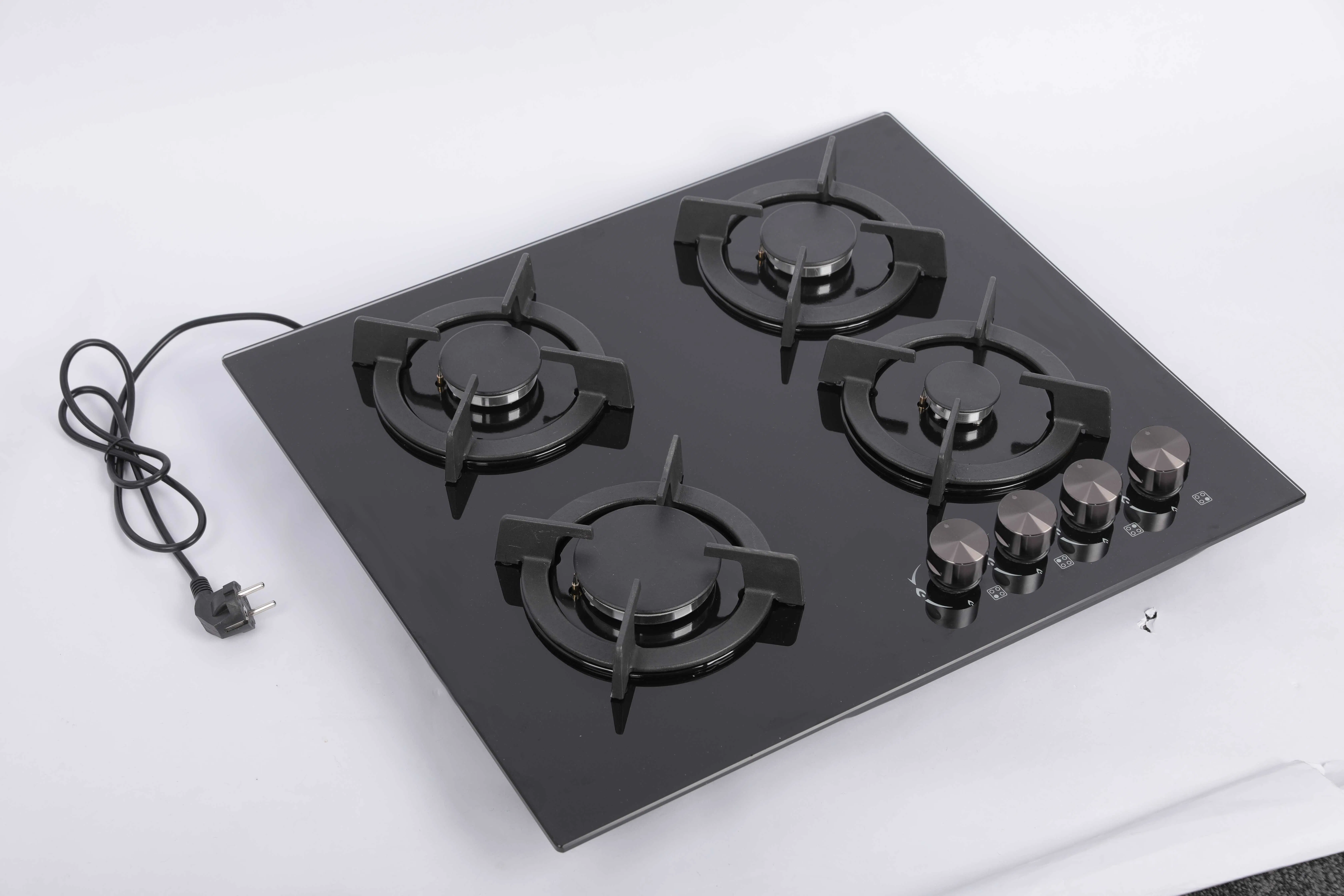 Glass Four-Head Embedded Gas Stove Multi-Head Stove Liquefied Coal Natural Gas Fire Gas Stove