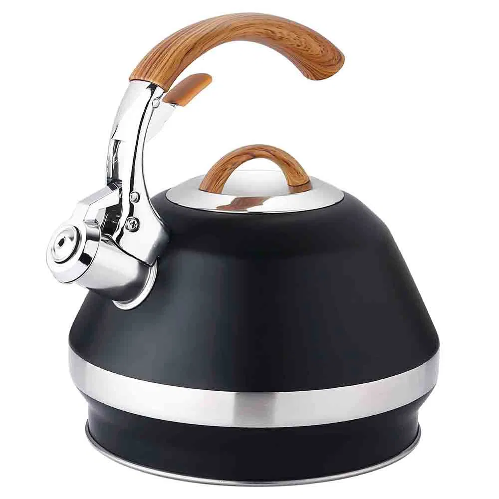 3.4L Prismatic Metal Stainless Steel Whistling Tea Pot, Teapot, Acier Inoxydable Bouilloire, Acero Inoxidable Tetera, Chaleira