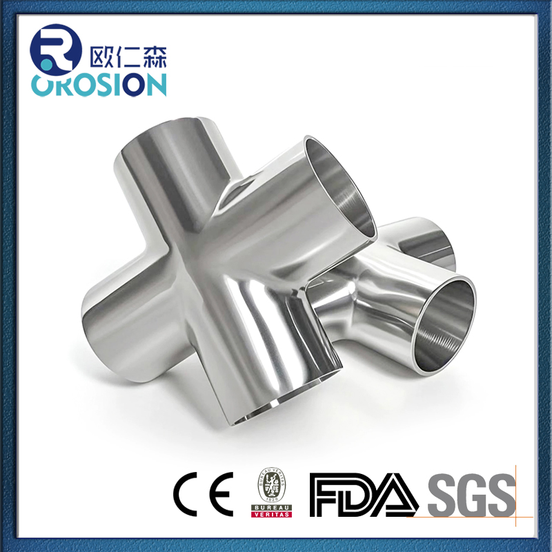 Sanitary Stainless Steel Pipe Welding Cross