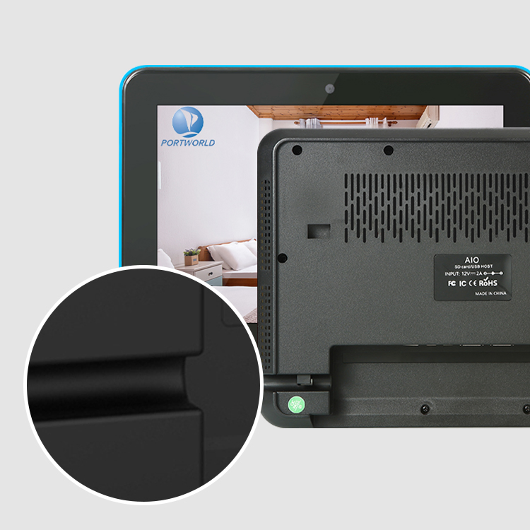 2024 Portworld Advertising Display Screen Meeting Room LED Light Tablet for Booking System