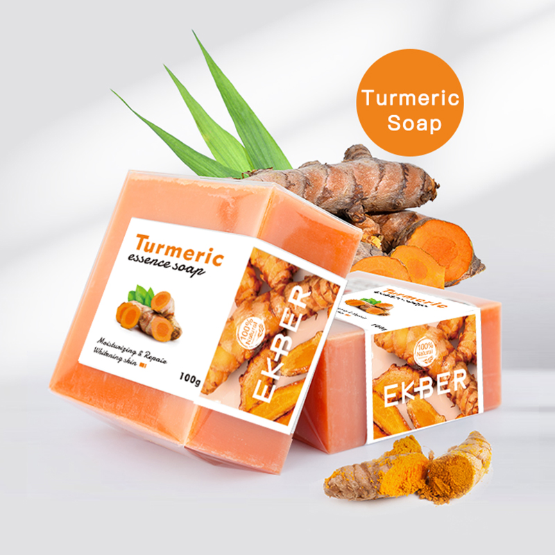 Natural Organic Turmeric Face Soap for Skin Whitening Private Label Turmeric Soap Bar Acne Ginger Soap