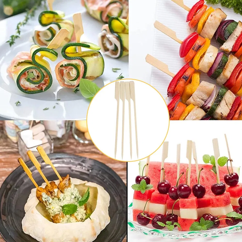 BBQ Bamboo Sticks Barbecue Skewers Natural Tempo Golf Gun Skewer