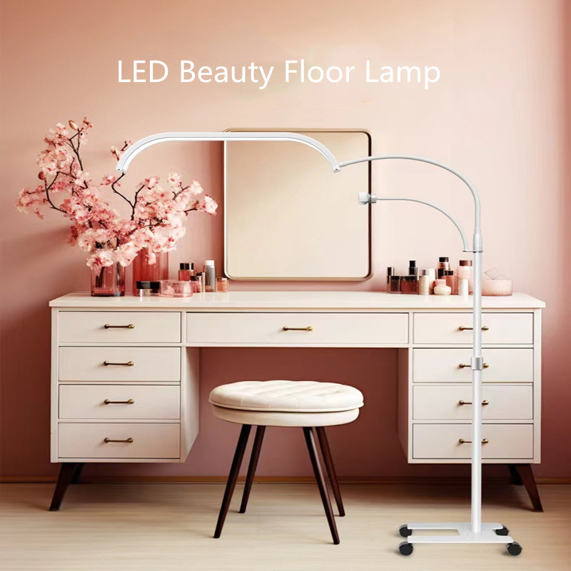 20inch Nail Art Lamp Eyelash Extension Lamp &LED Beauty Floor Lamp for Beauty Salon