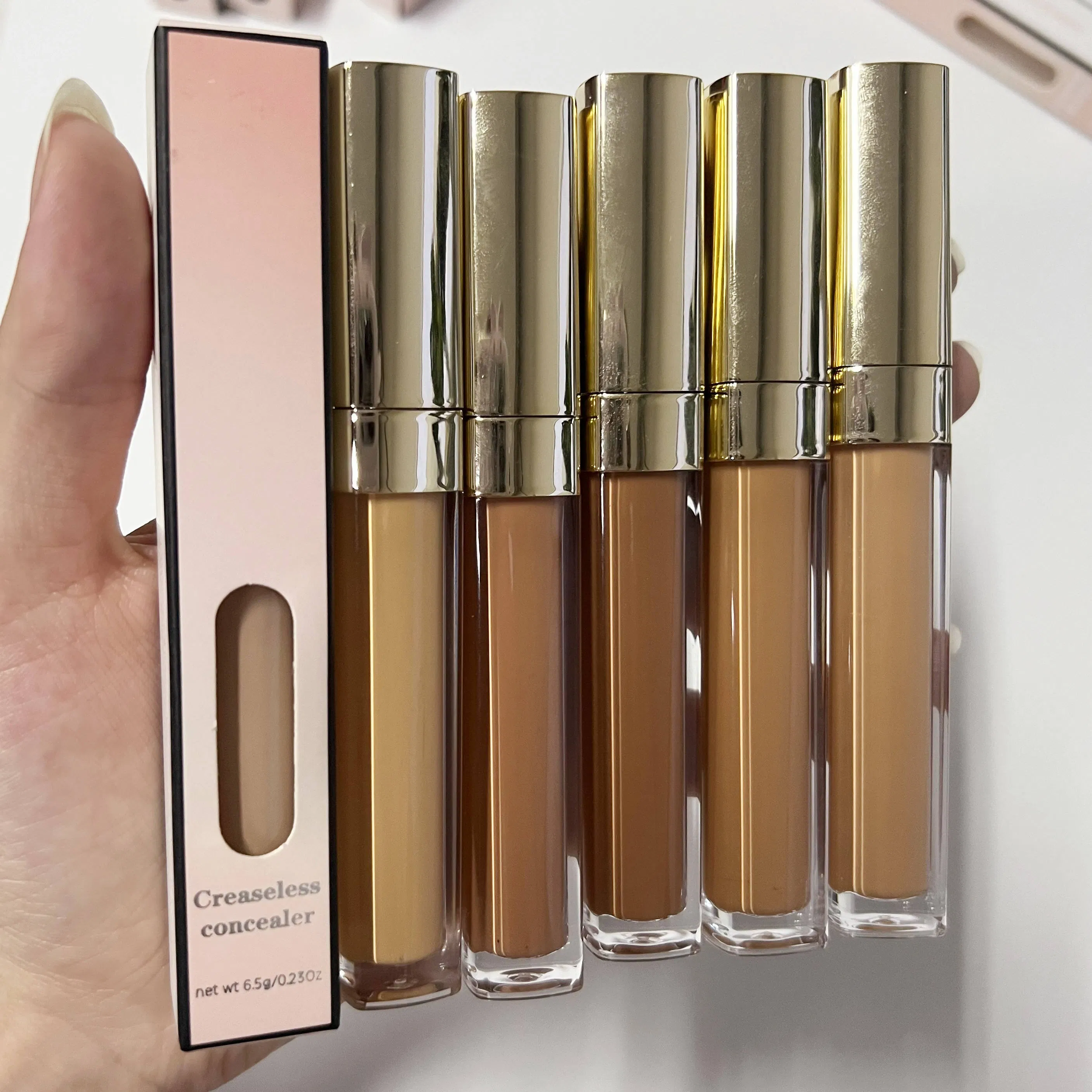 High Coverage Tubing Concealer 6 Color Liquid Formula Long Lasting Cruelty Free Private Label for All Skin Tones