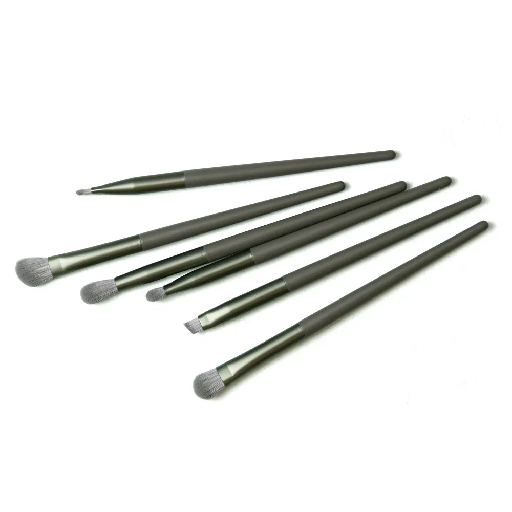 Professional Wholesale 6 PCS Lip Eye Cosmetic Set Private Label Makeup Eyeshadow Eyebrow Blush Brush