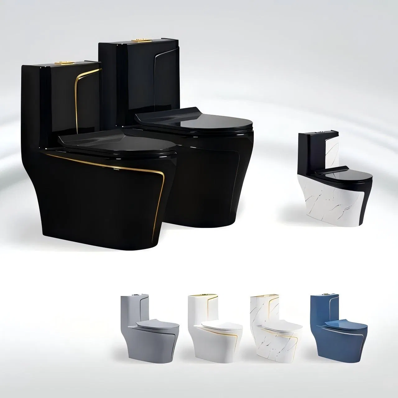 Sanitaryware Water Closet Bathroom Siphonic Flushing Wc Ceramic One Piece Toilet Bowl