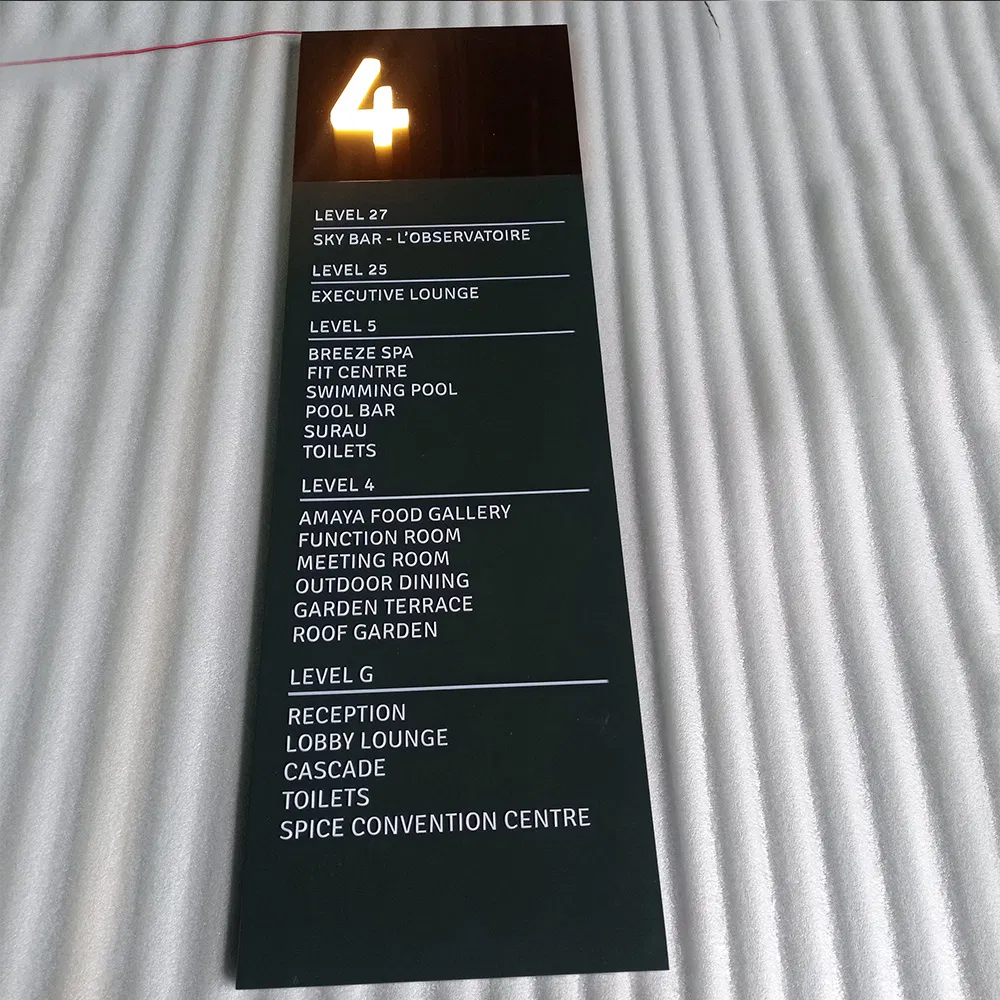 Customized Size Metal Illuminated Advertising Pylon Sign with LED Light