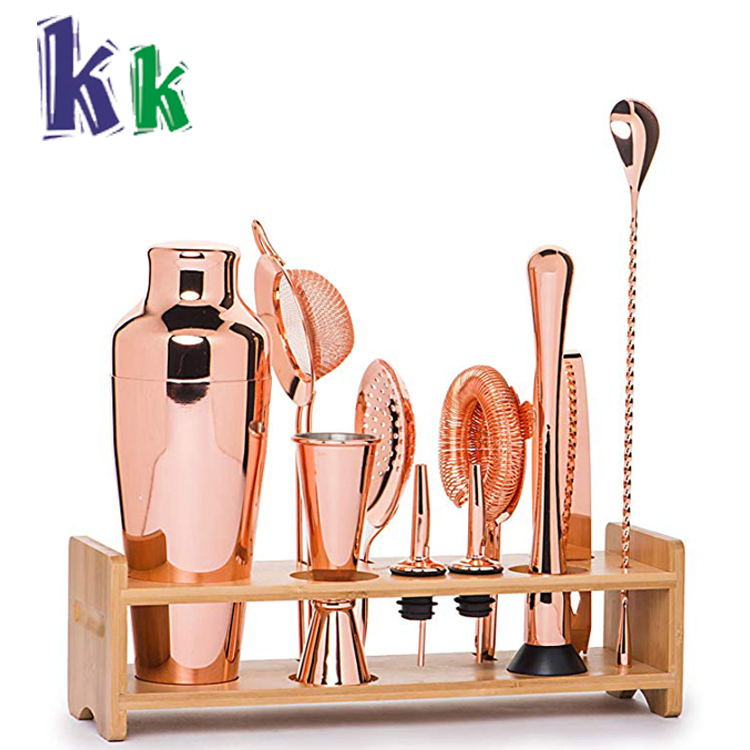 Набор барных шейкеров из нержавеющей стали с медным покрытием