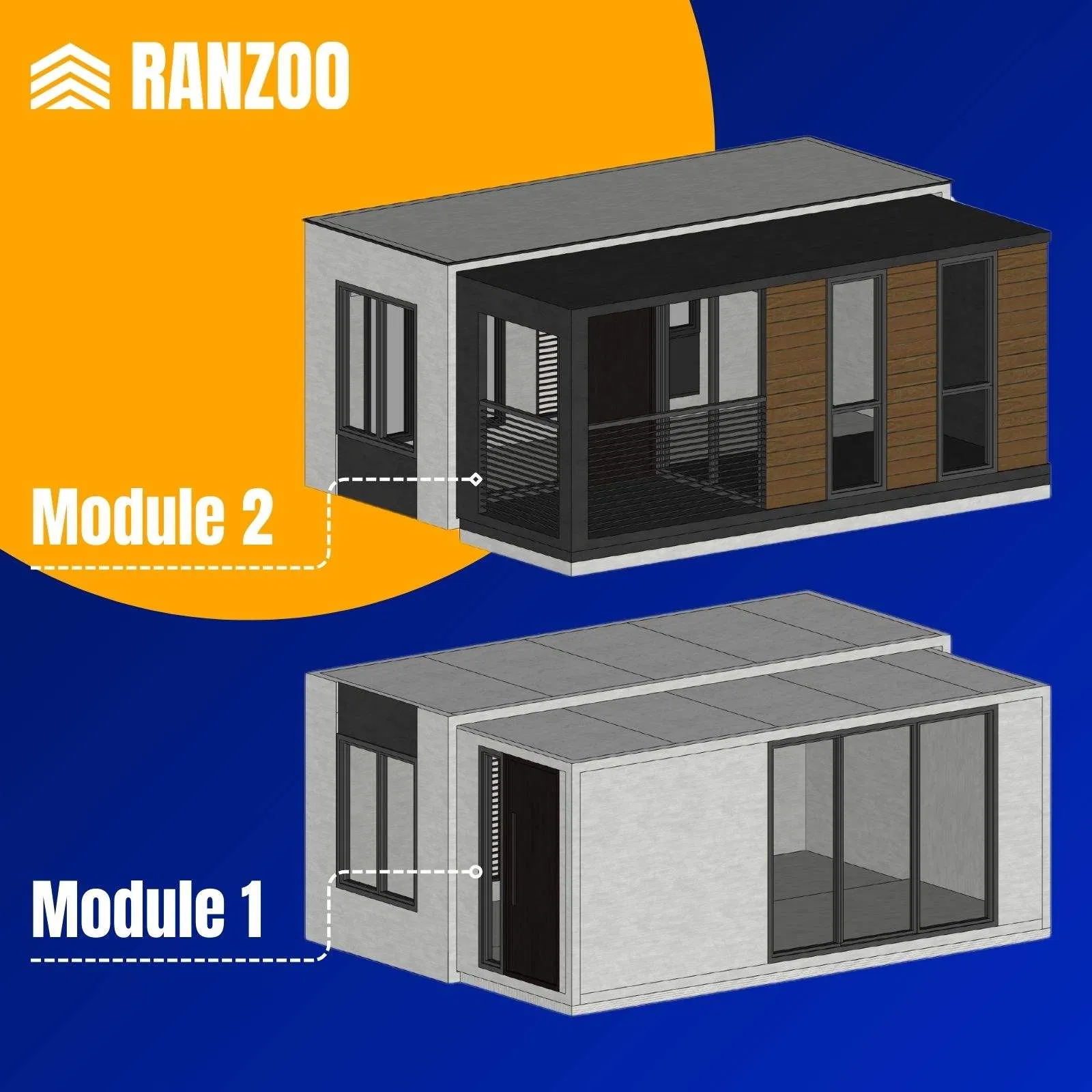 Ranzoo Affordable Movable House with Free Design and Customizable Features
