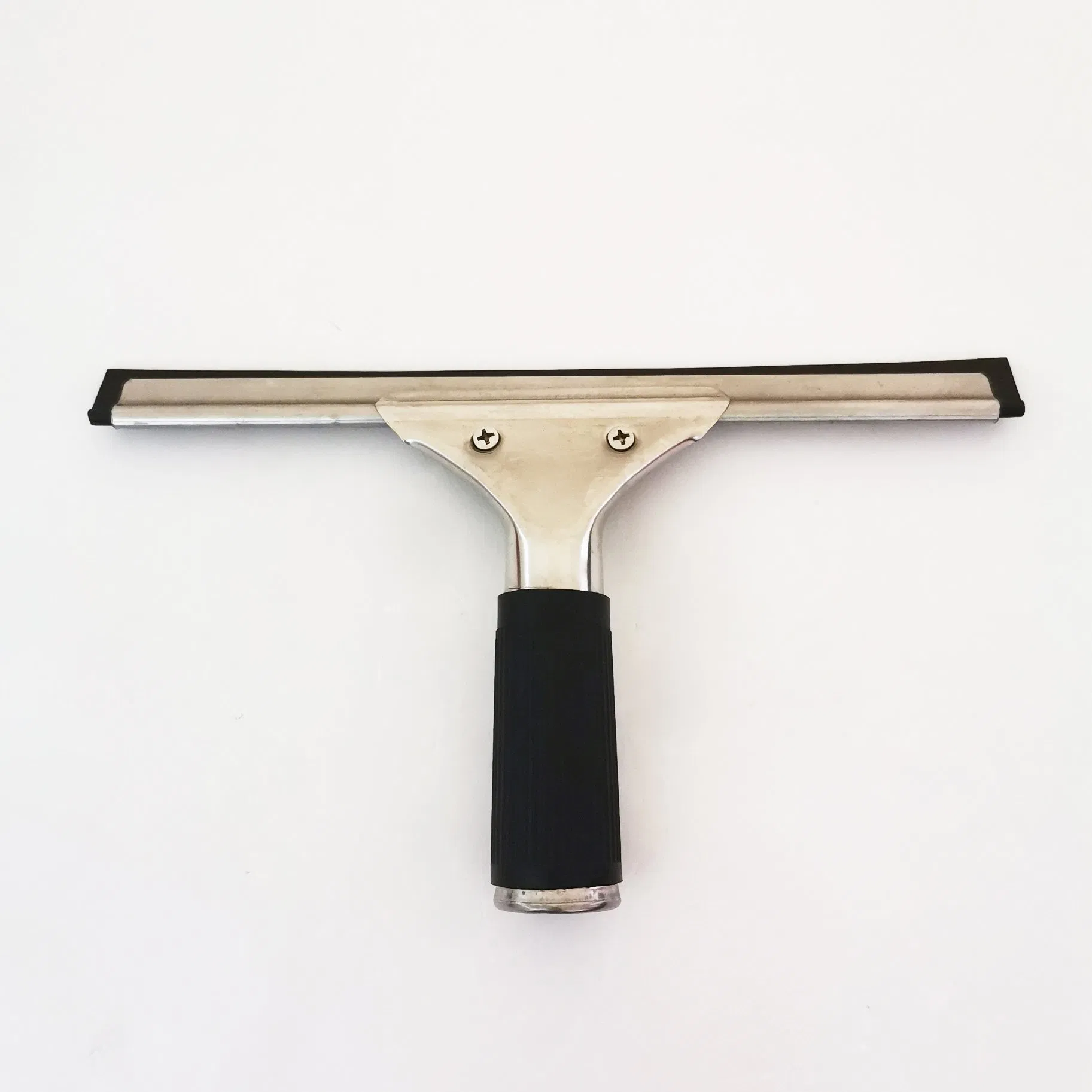 25 Cm Stainless Steel Cleaning Squeegee Glass Wiper with Rubber Blade, for Cleaning Windows Windshields, etc