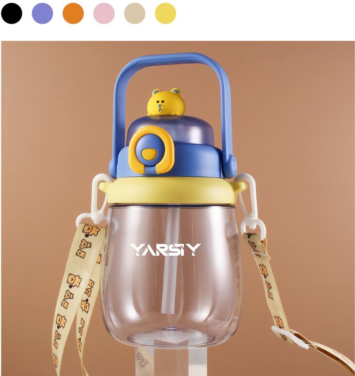 New Design 800ml 1000ml Big Capacity PC or Tritan Water Bottle with Doll for Kids