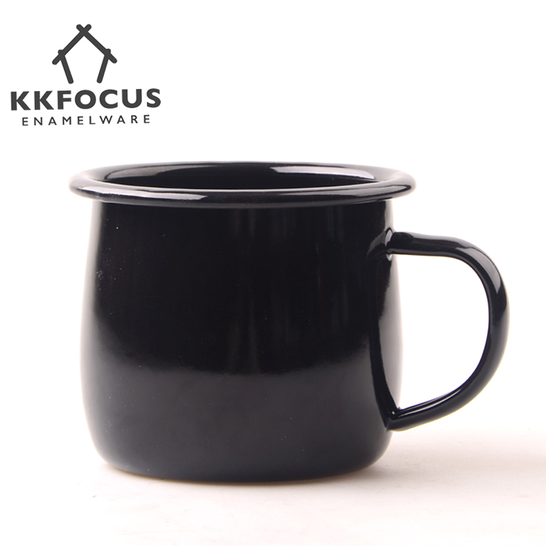 Enamel Mug for Gift Customer 6/7/8/9cm Coffee Cup 250ml 350ml 450ml Enamel Mug
