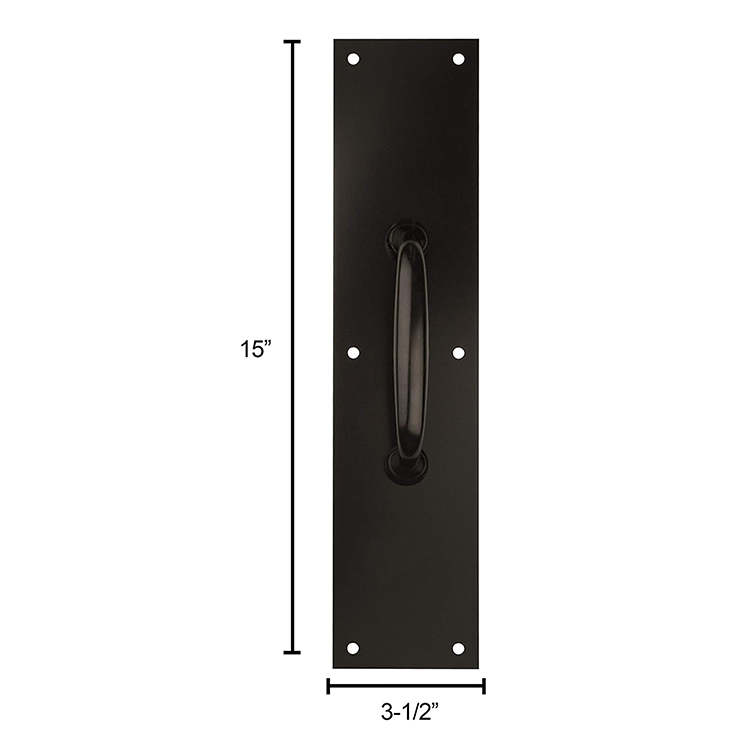 Commercial Door Satin Aluminum Pull Plate for Door Handles on Front Back Doors