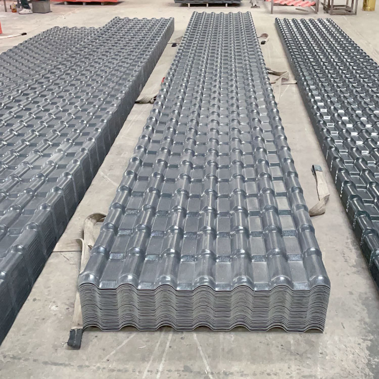 Spanish Style Synthetic Resin ASA PVC Plastic Roof Tile for Prefab House Roofing