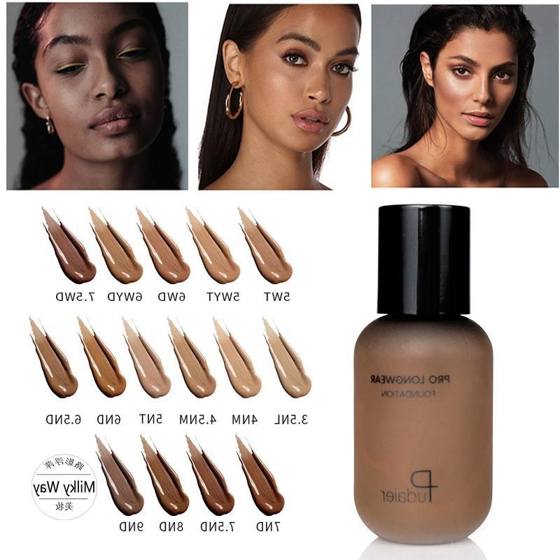 Yl02 Matte Dark Skin Liquid Foundation Wheat Color Bronzer European and American Makeup Tanning Liquid Foundation