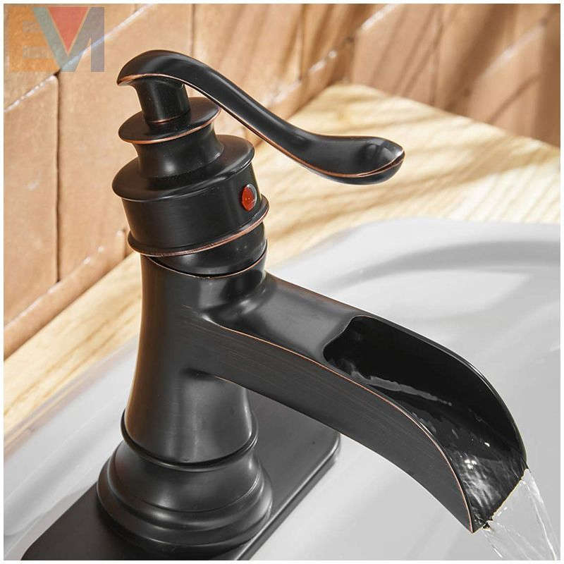 Single Lever Antique Bronze Basin Mixer European Design Brass Bathroom/Outdoor Waterfall Basin Faucet