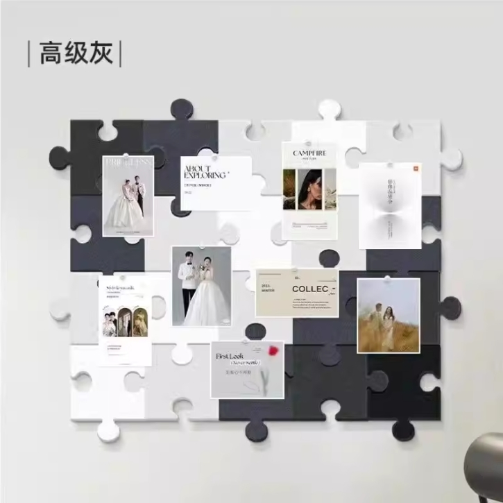 Unique Self-Adhesive Wall Background Puzzle Board 3D Puzzle Felt Board for Custom Wall Designs