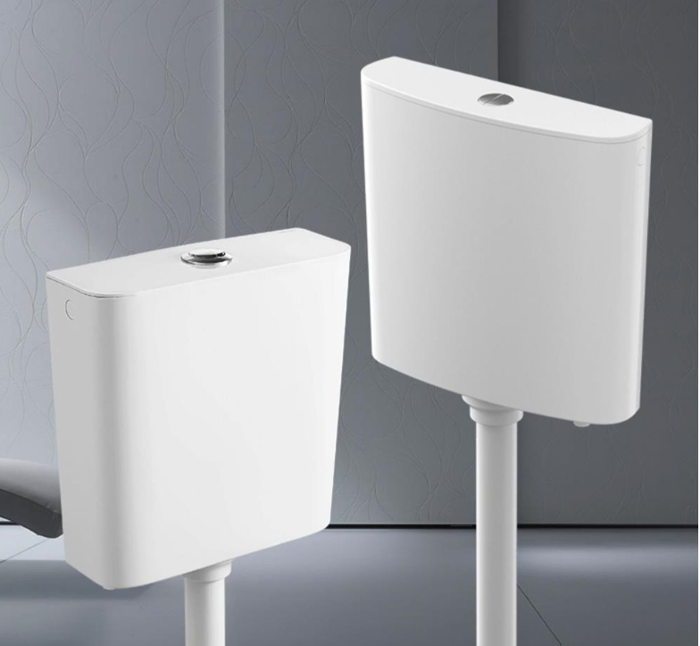 Fluor Modern Dual-Flush Squat Toilet Tank Wall-Mounted Ceramic Commode