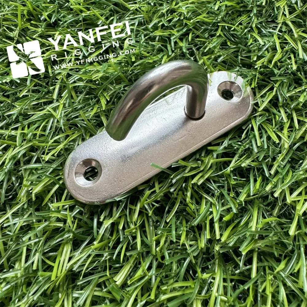 Stainless Steel 316 Oblong Square Eye Pad Eye Plates with Ring