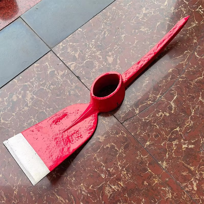Factory Priced Finely Processed Industrial DIY Forged Railway Steel Pickaxe