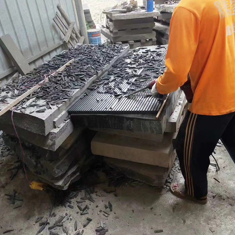 Chiseled Dark Grey/Black Basalt/Andesite /Volcanic Stone for Classic Wall Cladding Panles