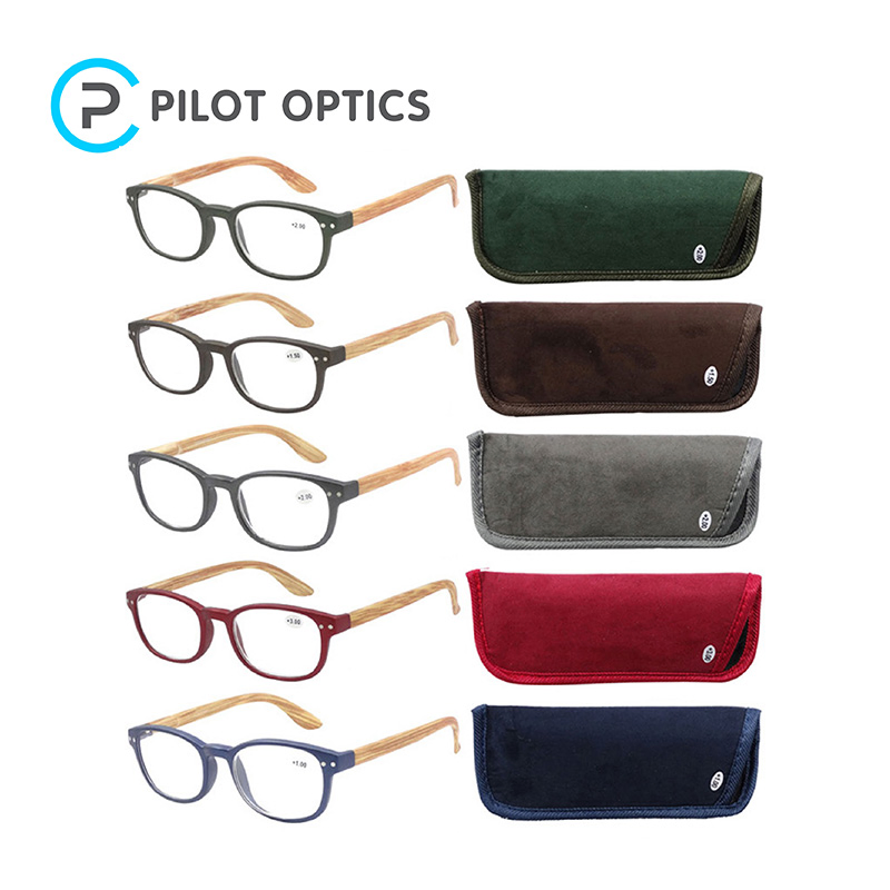Pilot Optics New Design Light Custom Half Frame Rim Reading Glasses
