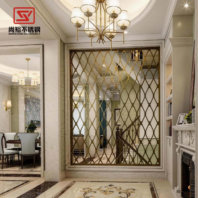 Modern Laser Cut Stainless Steel Room Divider Screen for Stylish Spaces