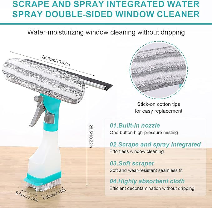 All-in-One Squeegee with Versatile Cleaning Functions for Home Use