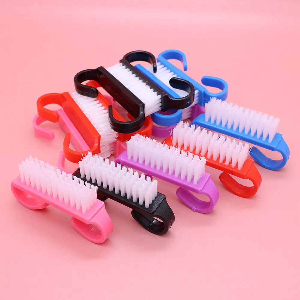 Cleaning Manicure and Pedicure Beauty Tool Wholesale Plastic Shoe Pet Nail Art Finger Dust Brush