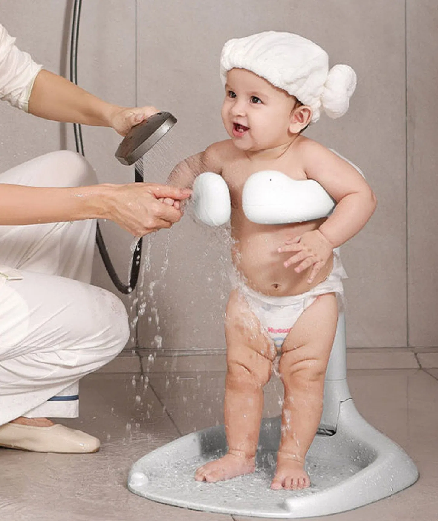 Складная подставка для купания младенцев с защитой