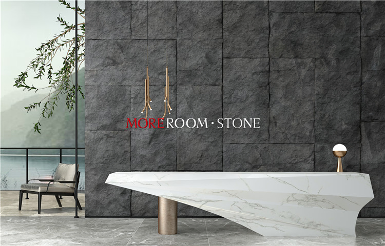 Interior Living Room Carving Stone TV Backdrop Wall Decor