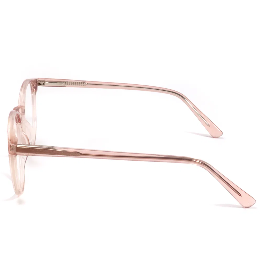 2025 Round Pink Eyeglasses Frame Injection Acetate Frame Glasses