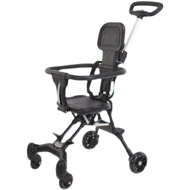 Children's Walking Toy, Lightweight Baby Stroller with One Click Folding, Portable for Walking and Carrying Babies, High Landscape, Two-Way Function