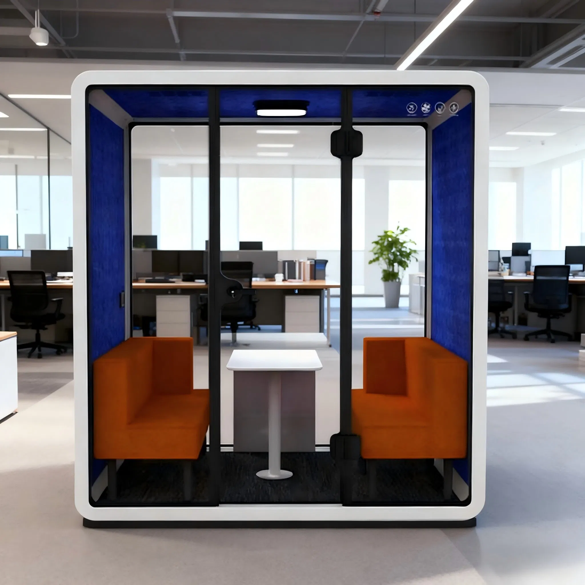 Colorful Fashion Design Silent Pod Office Workspace for Open-Plan Offices