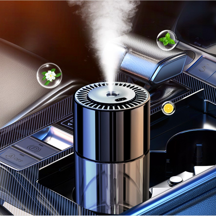 High End Car Aroma Diffuser Automatic Spray Perfume Machine 160ml Capacity Smart Car Aromatherapy Device with Starry Sky Light