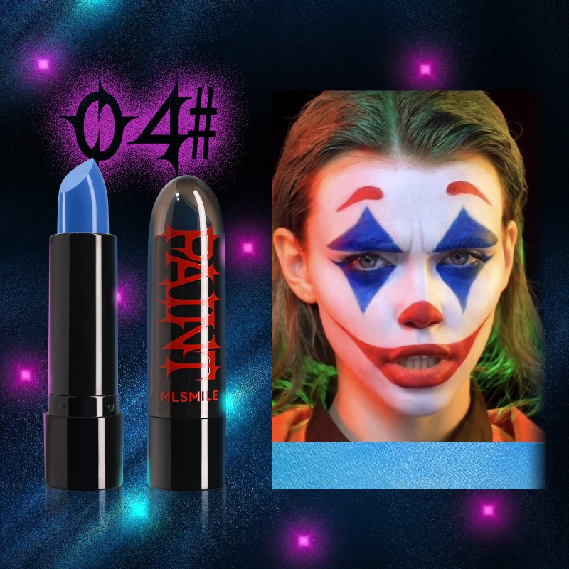 High Quality Halloween 8-Color Body Painting Long Lasting Matte Velvet Lipstick Easy to Color Facial Makeup Vampire Makeup Lipstick
