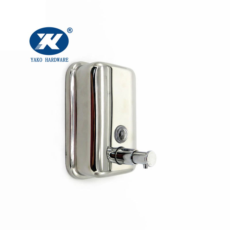 Easy Installed Wall Mounted Stainless Steel 500ml/800ml/1000ml Liquid Soap Lotion Dispenser