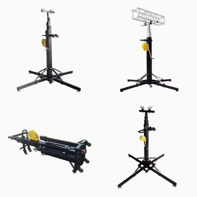 Lifting Crank Stand Stage Lighting Stands Heavy Duty High Lighting Stand Truss