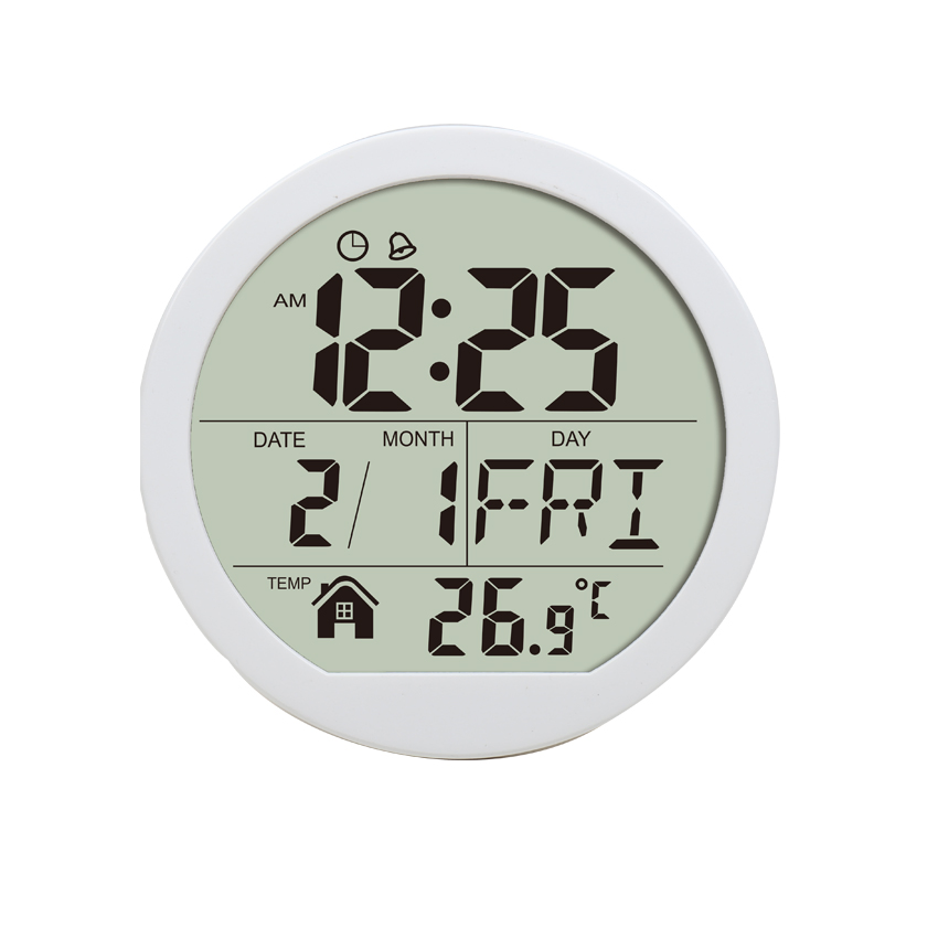 New Design Round 24 Hour LCD Display Table Digital Clock