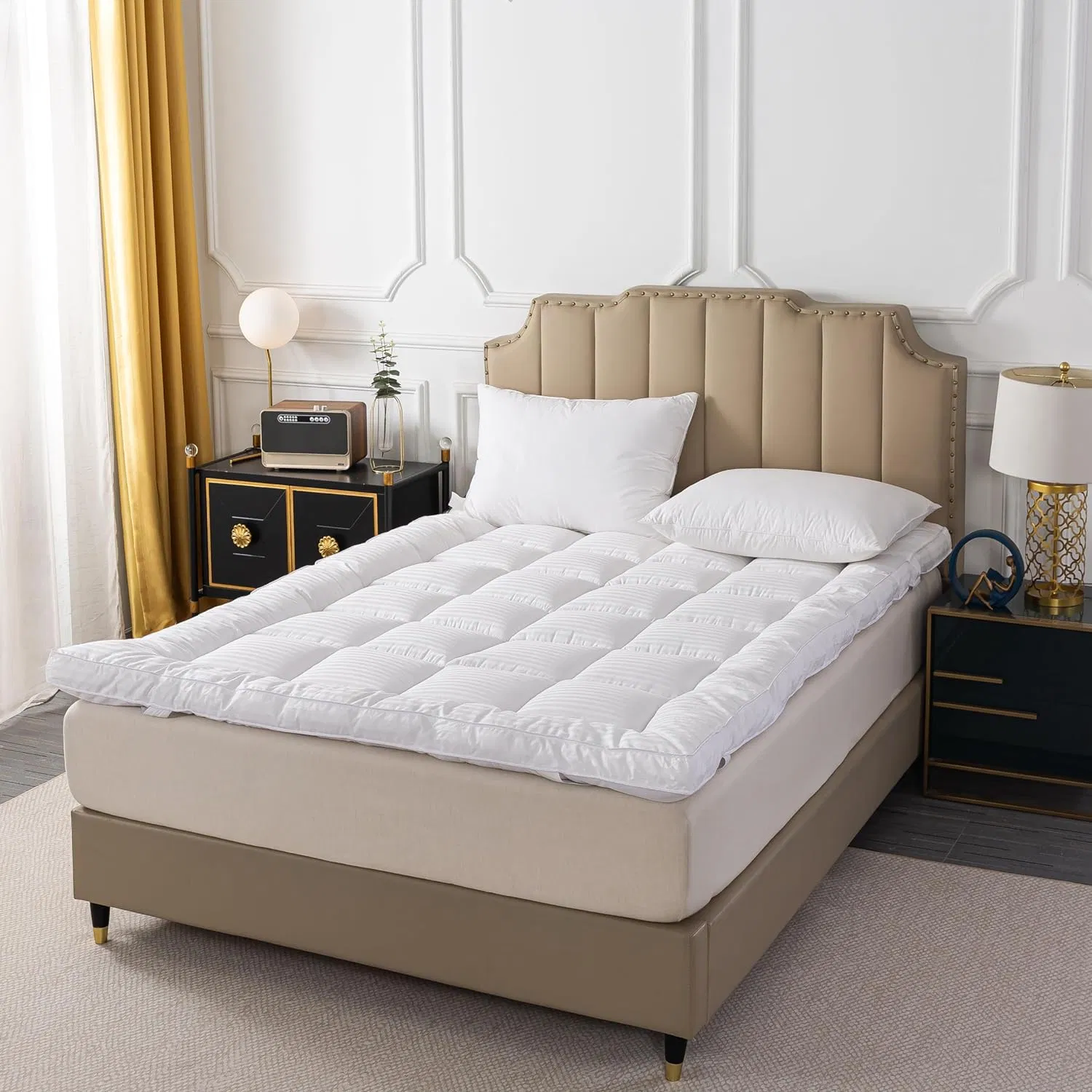 Ultra-Soft Breathable Mattress Topper for Back Pain Relief