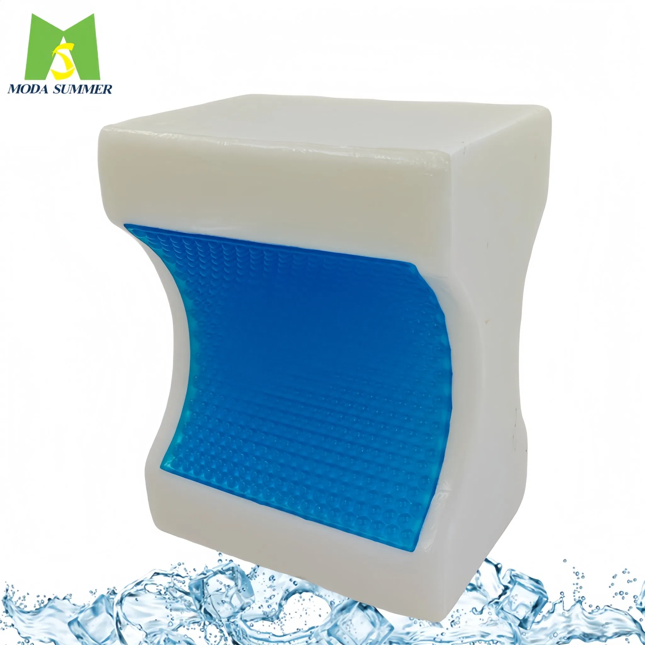 China Factory Ergonomic Bamboo Orthopedic Sleep Leg Knee Support Pillow with Cooling Gel Pad for Sleeping
