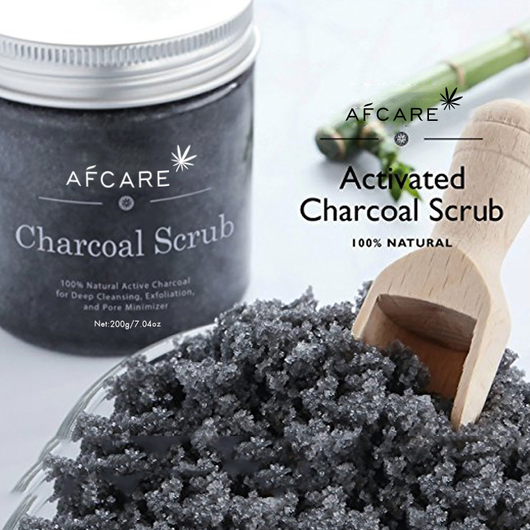 100% Nature Mineral Facial Exfoliating Scrub Anti Aging Wholesale Bamboo Charcoal Scrub