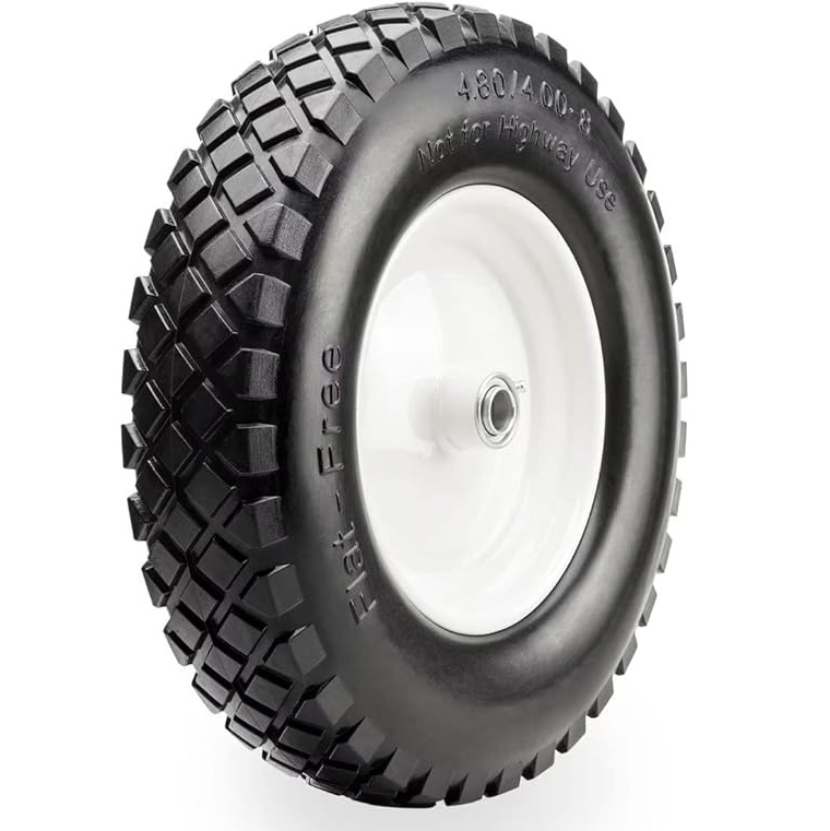 10 Inch 3.00-4 Anti-Puncture and Anti-UV Flat Free PU Foam Wheel