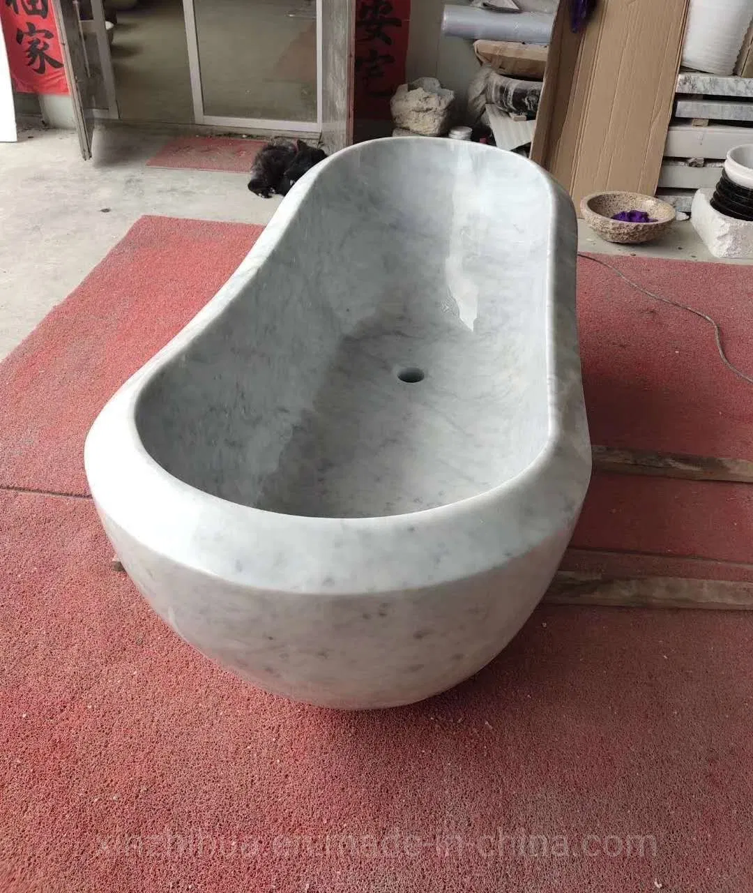 Bianco Carrara White/Marble/Granite Stone Sink Bathroom Corner Bathtub Soaking Bath/Tub