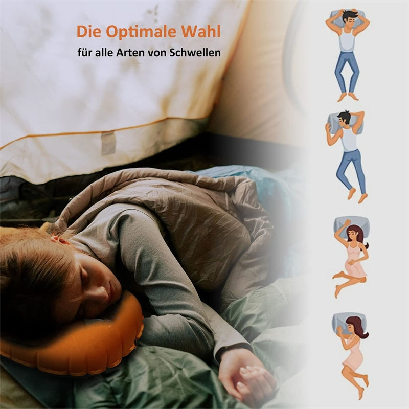 Relief Rescue Firmness Adjustable Waterproof Inflatable Pillow Good Price Ergonomic Non Slip Locking Straps Comfortable Air Pillows Emergency Supplies