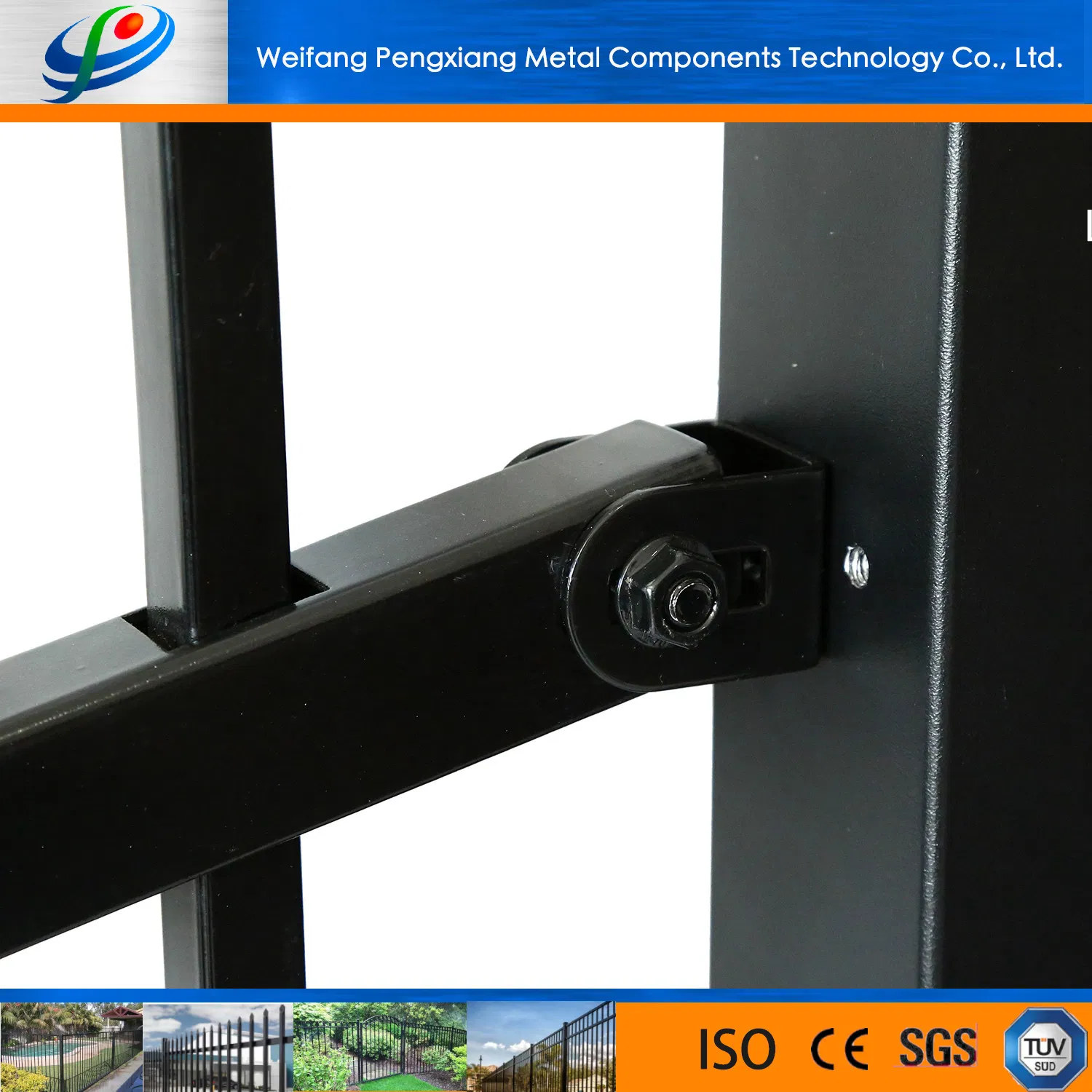 OEM&ODM Galvanized Iron Garden Fence with Decorative Patterns & Rustproof Coating