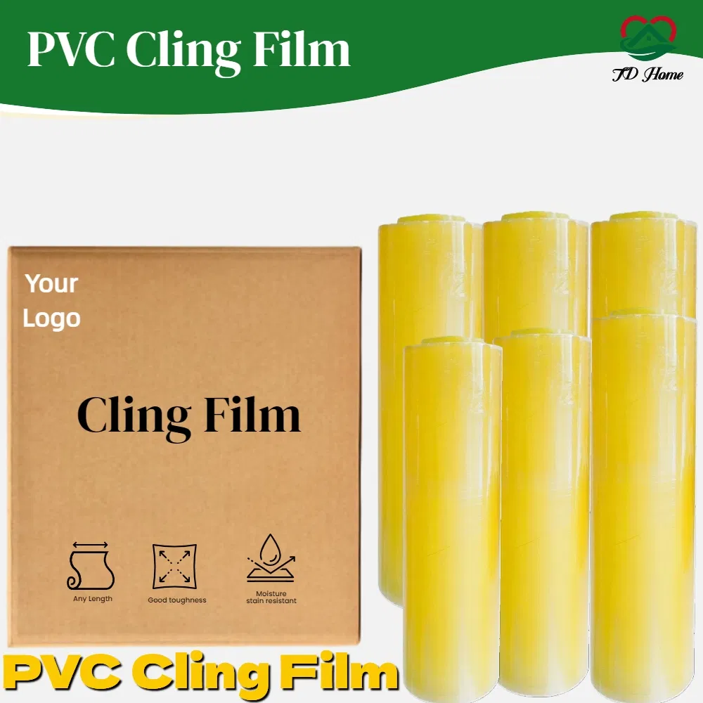 Transparent Plastic Transparent Environment PVC Cling Film for Food Supermarket